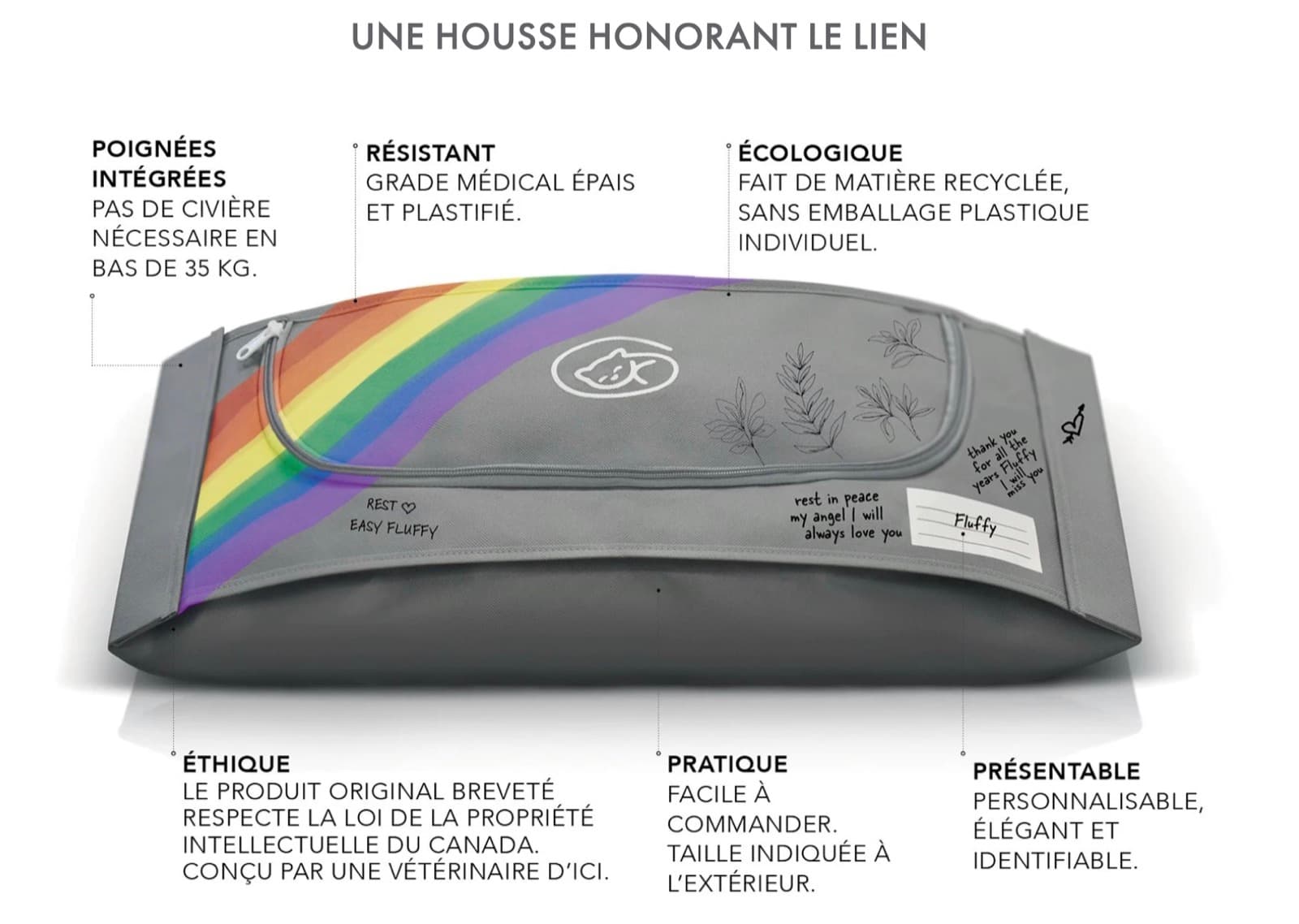 Euthabag — housse écologique pour animal